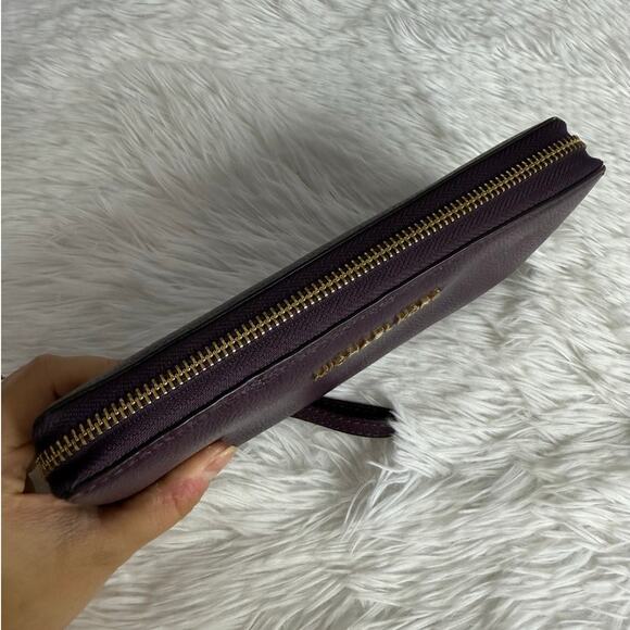 Michael Kors Burgundy Large Zip Around Wallet - Picture 6 of 9